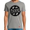 Camiseta Bicicleta Plato Gris
