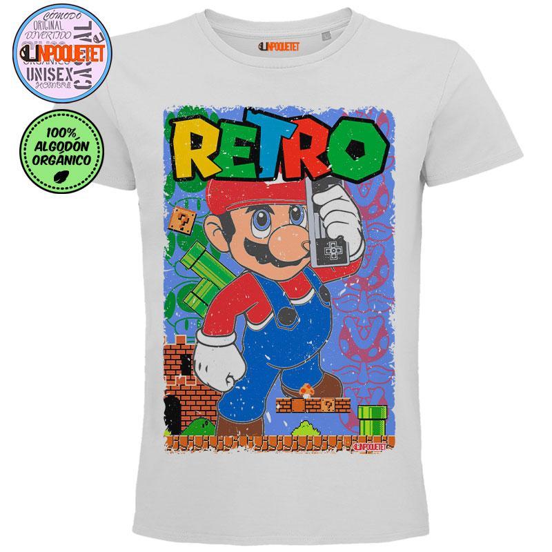Aja Confirmación civilización Camiseta Retro Gaming Mario | Camisetas Originales