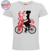 Camiseta Mujer Silueta Bicicleta